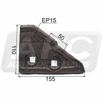 Nez de contre-sep gauche carbure